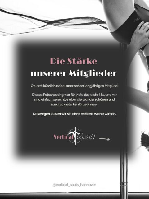 🩷 Die Stärke unserer Mitglieder 

Anfang des Jahres bot uns unser Herzensfotograf @torstencantilever ein Shooting für unsere Mitglieder an, um unser Studio zu unterstützen ❤️‍🩹

Nach wie vor sind wir unglaublich dankbar für diese großzügige Geste und absolut begeistert über die wundervollen Bilder 🫶🥰

Ob langjähriges Mitglied oder erst seit Kurzem dabei: Jedes Foto zeigt die Stärke und Ausstrahlung jeder einzelnen Frau – Echte Leistungen, die Applaus verdienen 👏

Vielen Dank an alle, die bereit waren ihre Fotos mit uns zu teilen. Ihr dürft und sollt stolz darauf sein – wir sind es auf jeden Fall 🫶🩷

Slide 2: @jackiiie_lynn 
Slide 5: @pinathielada 
Slide 6: @frolleinherbst 
Slide 7: @maggieupsidedown 

Fotograf: @torstencantilever 

#poledance #poledanceshooting #poledancehannover #polecommunity